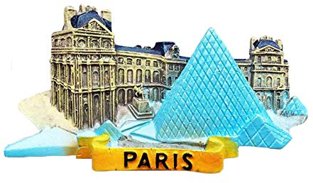 3D Louvre Paris Frankreich Kühlschrank Kühlschrankmagnet Tourist Souvenirs Handmade Harz Handwerk Magnetischen Aufkleber Home Küche Dekoration Reise Geschenk