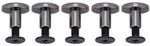 20 set di viti a testa tonda a bottone in ottone con intaglio viti a testa cilindrica Chicago Phillip viti di fissaggio testa rivetto bullone chiodo rivetto per artigianato in pelle fai da te(8mm)