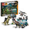LEGO Jurassic World Giganotosaurus & Therizinosaurus Attack with 2 Dinosaur Toy Figures, ATV Car, Helicopter, Garage & 6 Minifigures, Gifts for Kids, Boys and Girls 76949