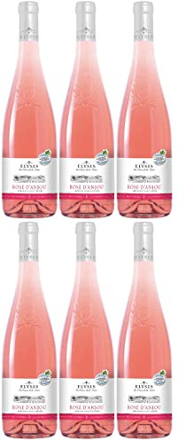 Loire Proprietés Rose d'Anjou AOC Demi-Sec Elysis Roséwein rosé halbtrocken Frankreich inkl. FeinWert E-Book (6 x 0.75 l)