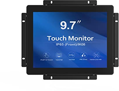 GreenTouch Écran Tactile PCAP de 9,7 Pouces à Cadre Ouvert 1024 x 768, écran LCD Tactile intégré pour Industriel