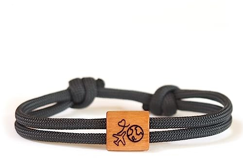 myGreta Holz Armband Travel, Reiselust, Motive, Weltreise, Auslandsjahr