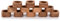Indus Lifespace Lot de 12 ronds de serviette classiques en bois d'acacia pour usage quotidien, Thanksgiving, Noël, fête festive, décoration de table (marron)