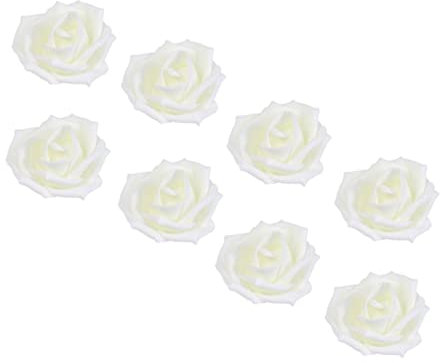 TOPBATHY Hochzeitsdekoration 100st Weiße Rosen Gefälschte Rosen Schaumrosen Schaumkopf Künstliche Rosen Schaumblume Künstlicher Rosenkopf. Weiße Künstliche Sarah Hochzeit