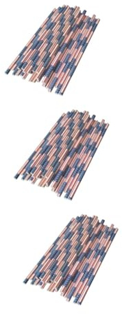 JECOMPRIS 3sets Star and Stripe Pattern Paper Straws Red White Striped 4th of July Straws USA Party Decorations 50pcs*3