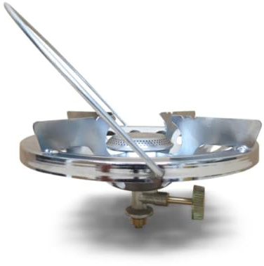 DN Autogas Parts Magnum Brûleur de cuisinière sans allumage électrique, gaz de camping, M16 × 1,5, avec robinet manuel