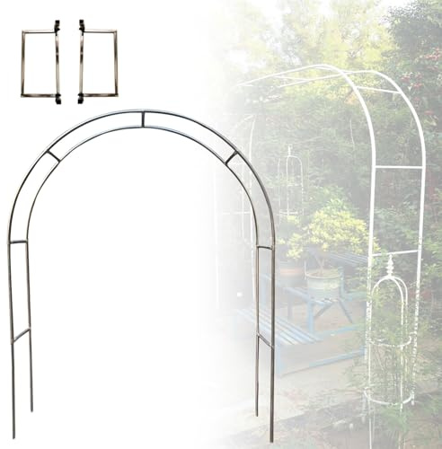 Rosenbogen Aus Edelstahl - Breite: 120CM 150CM 180CM 200CM 220CM 240CM 260CM 280CM 300CM 320CM 350CM - Stabil Und Schwer Pergola Spalier(1.2 * 2.3m(3.9 * 7.5ft))