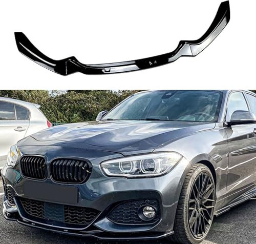 WHLYQF Frontspoiler für BMW 1 Series F20 F21 M-Pack 2015-2019 118i 120i, Frontspoiler Lippe Spoiler,A/Black
