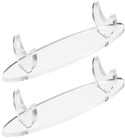 PATIKIL Acrylstifthalter Displayständer, 2 Stück Schreibtischstifthalter Pinselhalter Make-up-Pinsel Displayständer für Büro, Zuhause, Laden, Transparent