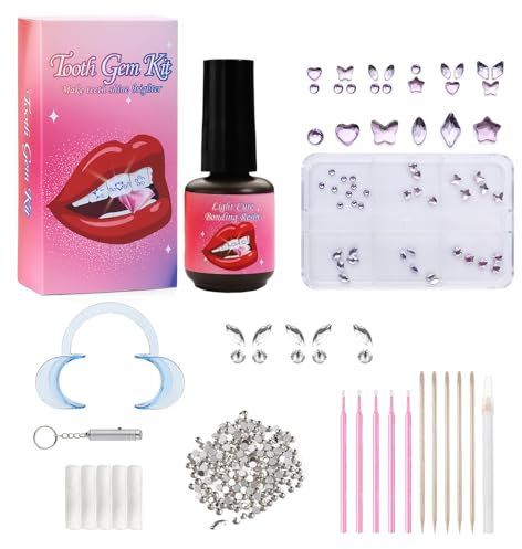 Zahnstein Schmuck Tooth Gem Kit Zahnstein Set Zahnschmuck Set Tooth Gems Zahn Steinchen Set Diy Schmetterling Tooth Gems Mit 1480 Pcs Tooth Gem Geeignet FüR Partys Und Das TäGliche Leben