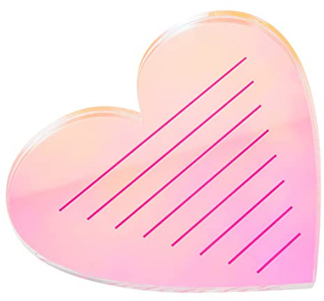 TOVINANNA Wimpernorganizer Herzform Wimpernhalter für Wimpernverlängerungen Wimpernablage für Kosmetikstudios Wiederverwendbar Transparent mit Aufbewahrungseinheit