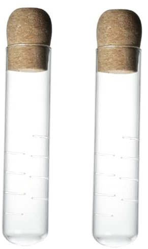 Genérico 2 Piezas Colador De Té De Tubo De Ensayo De Vidrio Filtros De Té De Hojas Sueltas Difusor De Intervalo De Té Difusor De Té Colador De Filtro De Té Infusor De Té Madera Transparent