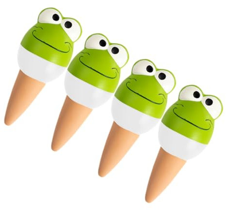 SEWOART Selbstbewässerungssystem Für Pflanzen Aus Keramik Automatische Gartenbewässerung Froschform Wasserspender Für Zimmerpflanzen