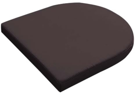Cojín de jardín al aire libre en forma de U, impermeable, en forma de U, para el hogar, cocina, patio, columpio (45 x 45 x 5 cm, café)