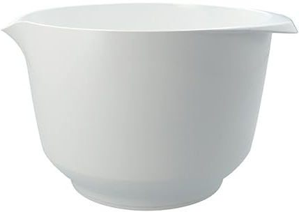RBV Birkmann, Colour Bowls, blandnings- och serveringsskål, mjölkvit, 16 × 20 × 12 cm – 1,5 l, återvinningsbar PET, färgkök, reptålig, diskmaskins- och mikrovågsugnssäker, 710153