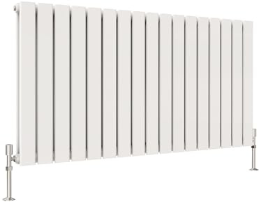 SKY BATHROOM 600×1156mm Horizontal Flat Panel Radiator White Double Design Central Heating Radiators