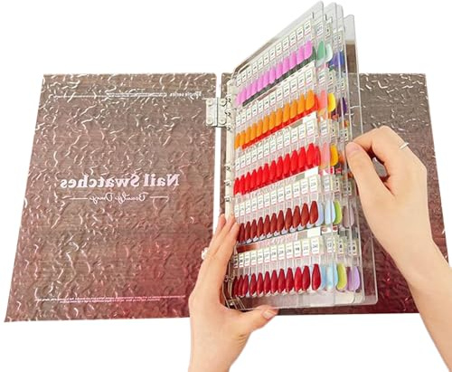 Dranng Livre à Ongles Magnétique,Nuancier De Couleurs Magnétique Pour Design D'Ongles De Salon - Organisateur de Rangement Classeur pour Débutantes Salon Studio Maison