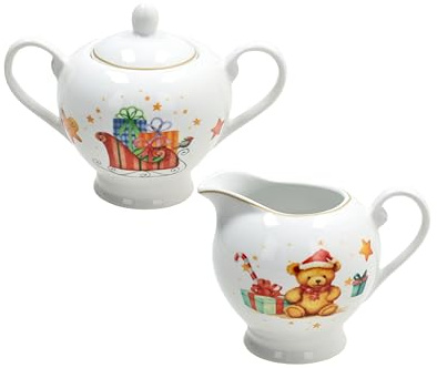 Tognana, Set Lechera + Azucarera Christmas Fairy Tale, Porcelana, Multicolor