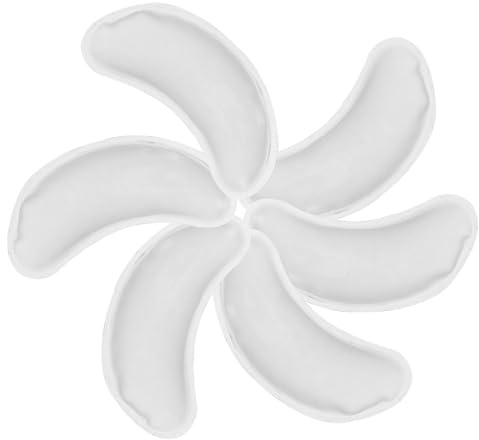 UTHCLO Kühlende Gel Augenpads zur Linderung Augen 6 Stück aus Pvc für Augenpflege für Zuhause und Reisen