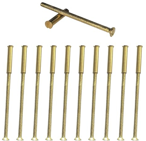 Lot de 10 vis d’assemblage avec douilles - Pour réparer poignées de porte, boutons de porte et autres