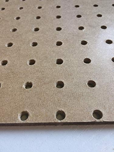 1200 x 1200mm 6mm Wooden Pegboard 25mm Hole centres