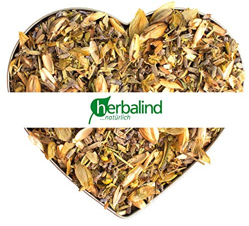Herbalind Kräutermischung natürliche Kräuter ohne Zusätze - Duftintensiv, Luftgetrocknet und naturbelassen - Lavendel Blüten für Duftkissen, Duftsäckchen, Lavendelsäckchen (Kräutermischung, 1 kg)