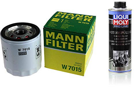MANN-FILTER Ölfilter W 7015 + 2427 Pro-Line Motorspülung