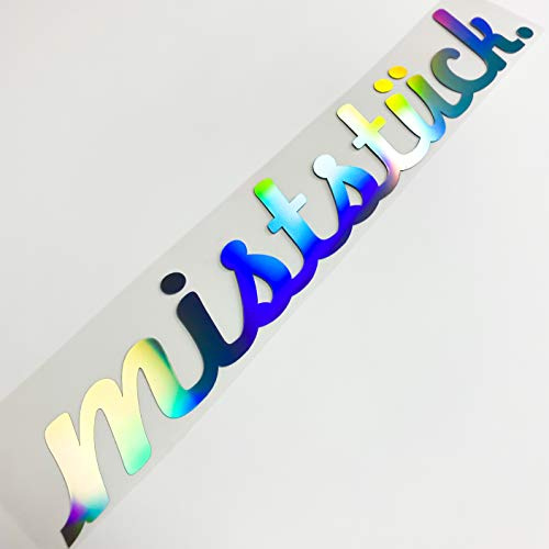 Hologram MISTSTÜCK Auto Aufkleber Tuning Sticker NEU Slick Oil Rainbow Shiny I Love Ass Girl Car Böses Mädchen Lady Driven