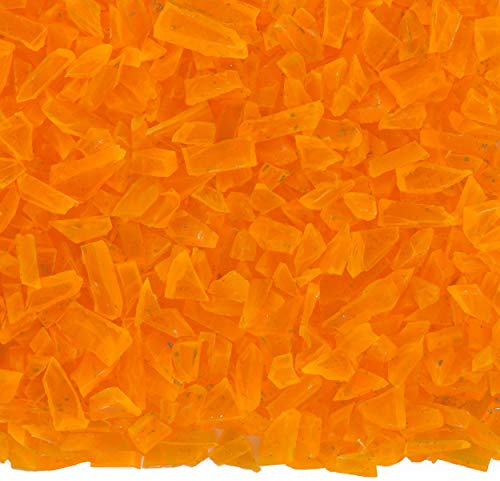 IN-OUTDOORSHOP Dekostreu Acrylglas Granulat deko Streudeko Tischdeko Verzierung Hochzeit (1000g, orange)