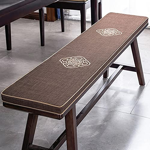 JKGHK Gartenbankkissen Bankauflage, 3cm Dickes Schaumstoff-Sitzkissen, No Slip zum Reinigen abnehmbar Bankkissen Auflage, Kissen mit Befestigungsgurten, für Indoor Outdoor Patio Sofa Bench Swing