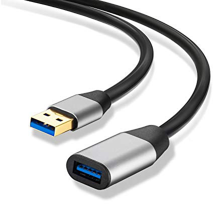 通用 USB Extension Cable 5m,Youii USB 3.0 Male A to USB3.0 Female A Extension Data Sync Cord Cable Adapter Connector. (5m)