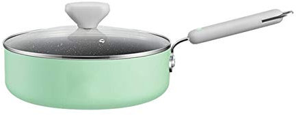Padella Padelle antiaderenti, Padella con Coperchio in Vetro e Maniglia, Padella Antiaderente Light LightBlack Pentole da Cucina per la casa, Compatibile in induzione Padella Antiaderente
