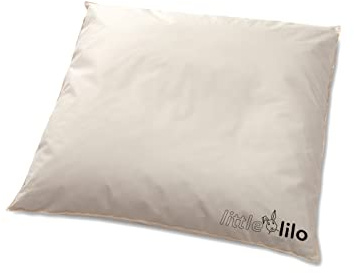 Lilo KBA Kinderwagendecke 80x80 cm - Baby Decke aus 100% Biologischer Baumwolle für Kinderwagen - Füllung mit 90% Daunen und 10% Federn - Made in Germany