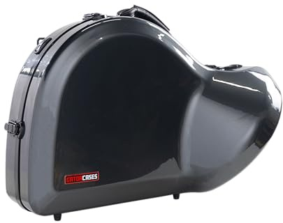 Gator Cases GBPC-FRHORN French Horn Koffer – Robuster Hartschalenkoffer für Waldhorn, Schwarz, – Sicherer Transport & Schutz für Blasinstrumente