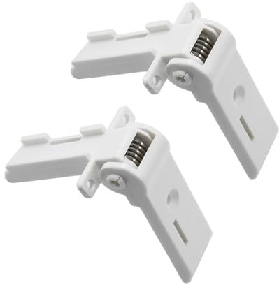 CANTONDZ 2xBisagra de puerta para Congelador frigorífico 2412125011 Bisagra para puerta de frigorífico Compatible con Dometic caravana frigorífico congelador (Blanco)