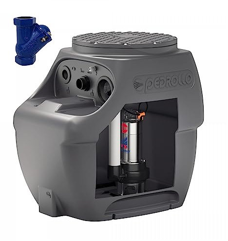 Station De Relevage 250L Pedrollo Gris Acier Inoxydable 18 M3/h 220V