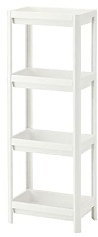 Generisch Vesken Regal für Badezimmer, Badregal,Küche,Büro,Schule,4 Etagen 36x23x100 cm (weiß)