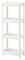 Generisch Vesken Regal für Badezimmer, Badregal,Küche,Büro,Schule,4 Etagen 36x23x100 cm (weiß)