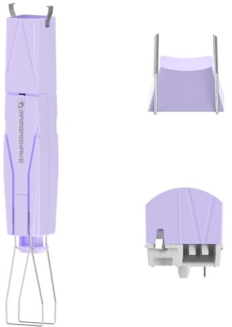 MAMBASNAKE 2-in-1 Keycap Switch Puller Tool for Hot Swappable Mechanical Keyboard, 304 Stainless Steel MX Keys Remover Kit for DIY Custom Gaming Keyboard, Purple