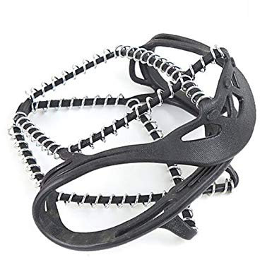 ELTOX Spikes für Schuhe Winter,Schuhspikes Winterklettern Anti-Rutsch-Schneespitzen Unisex Anti-Rutsch-Krämpfe Steigeisen Schneespitzen Griffe Halsställe über Schuhe Covers