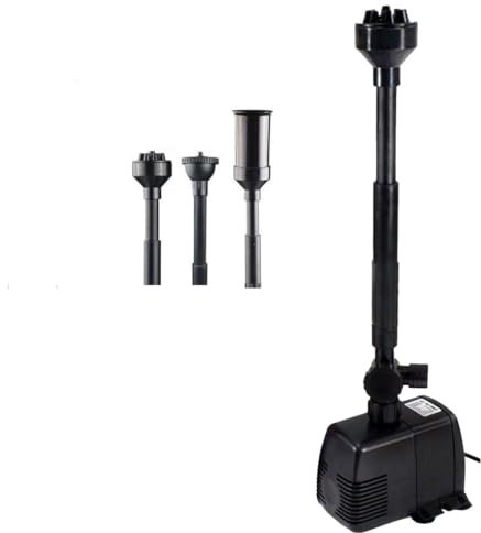 Slitstark mångsidig justerbar fontänpump, nedsänkbar vattenpumpsats justerbart flöde, dammluftpump luftare for trädgårdsvattenfall (Size : 1m)