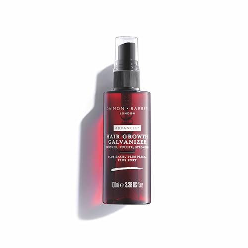 Daimon Barber Hair Growth Galvanizer Spray, Ideal for thinning hair 100ml | Supports Hair Growth And Reduces Hair Loss For Fuller, Thicker And More Volumised Hair.