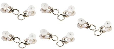 Beatifufu 3sets Vorhang Schienenrollen Kunststoff Gleiträder Für Gerade Rollenschienen 20 Stücke * 3