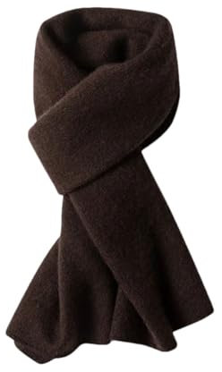 Nlievara Wollschal für Damen, leicht, weich, lang, warm, Wickelschal für Damen, braun, One size