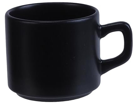 Cosy & Trendy Lot de 12 Tasses à Café en Grès Tower, Vert, 18 CL-Empilable