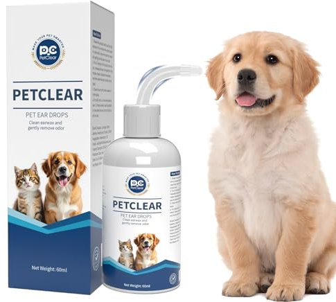 Ohrenreiniger hund Ohrenpflege für Hunde 60ml*3 Ohrenreiniger stoppen Ohren Entzündungen und Juckreiz, Haustier Ohrreiniger für Hunde und Katzen, Hundeohrreinigungslösung, Schmutz, Geruchsentferner