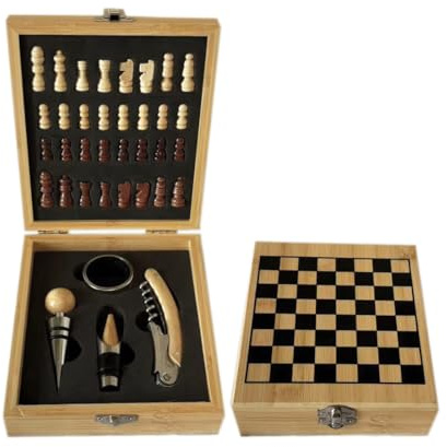 ZBPASL Set di Accessori Vino,Cavatappi per Vino(Wood 0C)