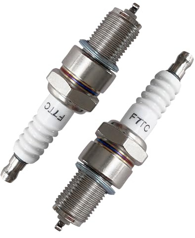 Niaciswe Zündkerze F7TC 2PCS für Rasenmäher Zündkerze für Honda GCV160 GX120 GX160 GX200 GX200 GX240 GX270 GX390 4 Takt Zündkerzen für Gokart Tillage Polishing Machine Rasenmäherzubehör Ersatzteil
