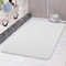 COSYLAND Alfombrilla Ducha Antideslizante 40x60cm – Loofah de PVC Suave, Secado Rápido, Sin Ventosas, para Baño y Ducha – Blanco