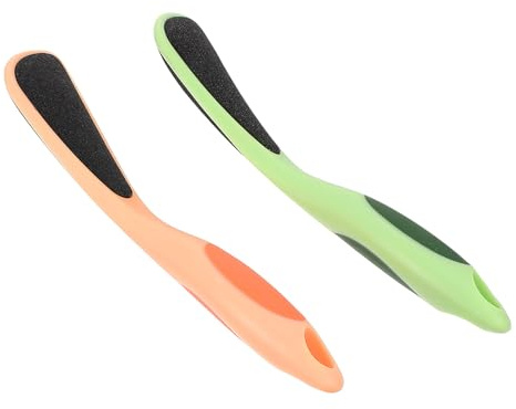 TOYANDONA 2 Stück Ergonomisches Pediküre aus Pp mit Komfortablem Griff und Stauraum für Professionelle Fußfeile zur Haut und Fersenpflege Reisen und Geschäftsreisen
